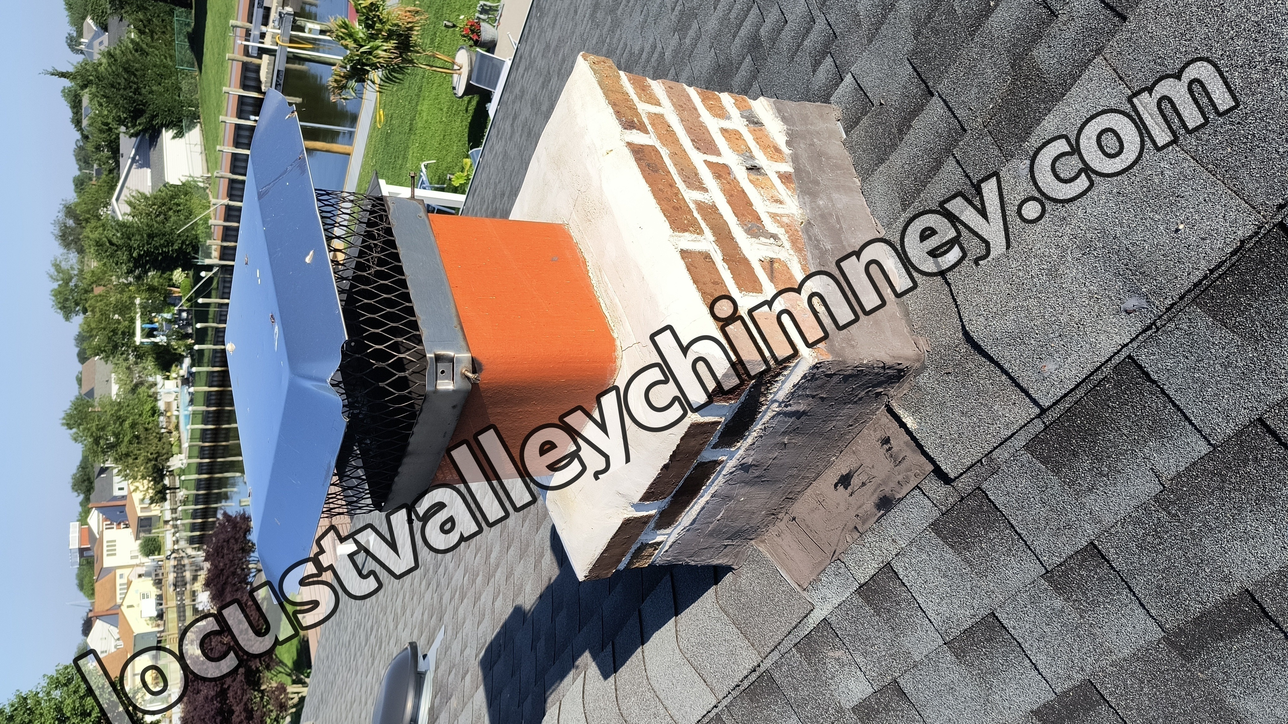 Full chimney masonry rebuild and restoration in Locust Valley, NY